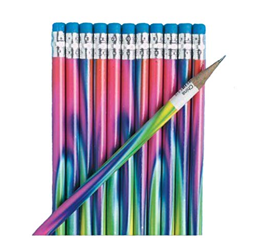 Fun Express Tie-Dyed Pencils (48 Pencils)