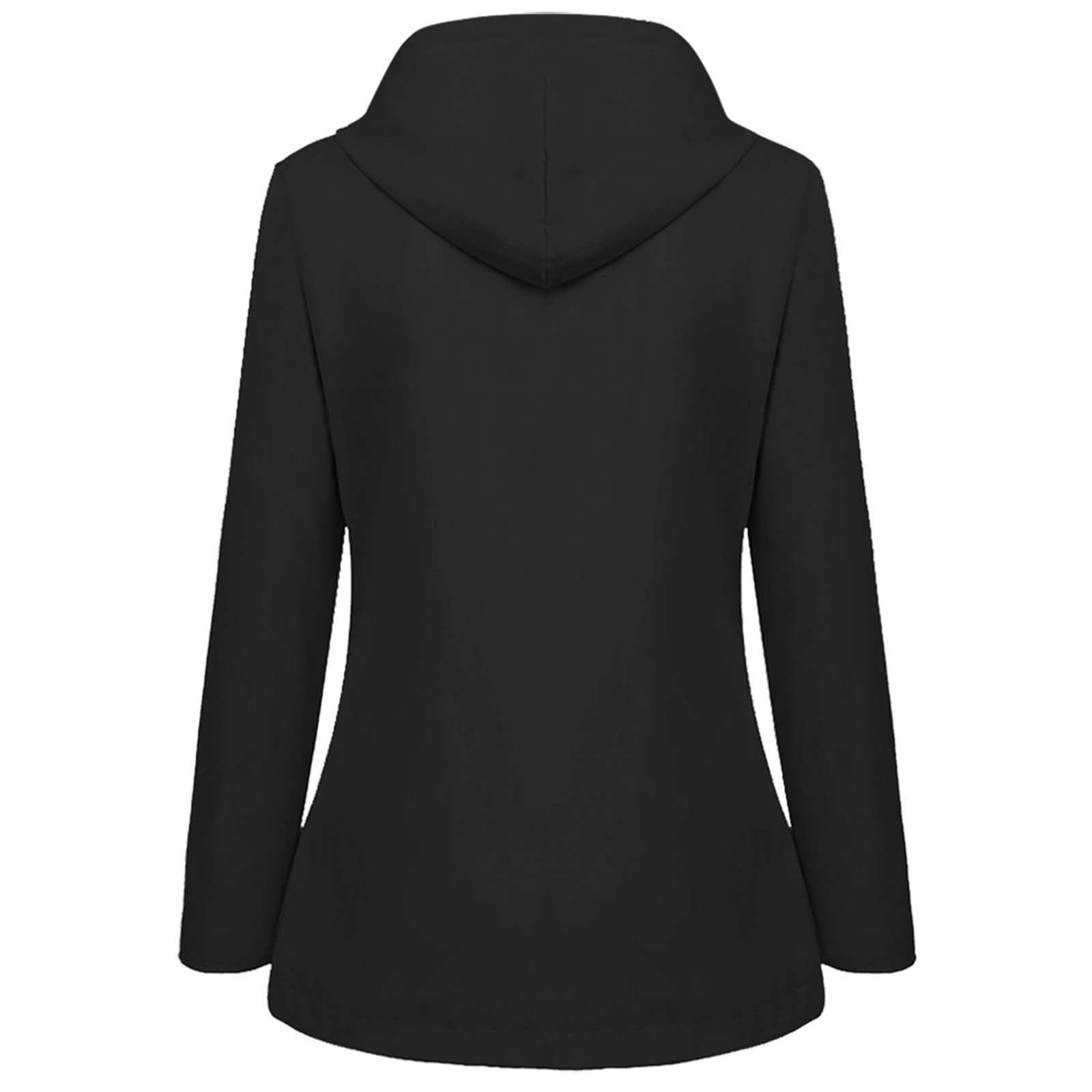 Veste Imperméable Femme Mi Saison Capuche Manches Longues Automne Hiver Randonnée Anti-Pluie