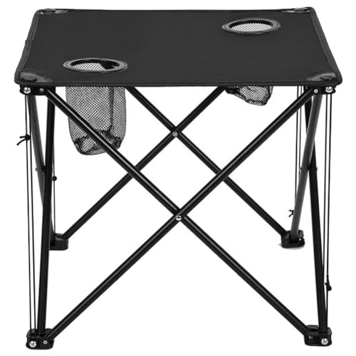 Table de camping pliable et ultralégère portable avec porte-gobelet