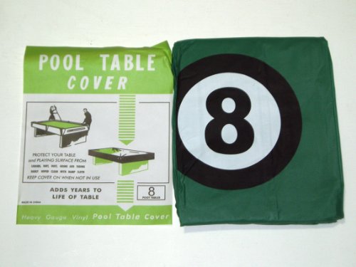 POOL TABLE COVER TO FIT 8FT TABLE WITH 8 BALL DESIGN by SGL