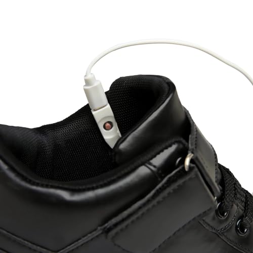 Big Kids Adult Light Up Trainers Luminous Sneakers Boys Girls USB Charging Led High Top Flashing Shoes Xmas4