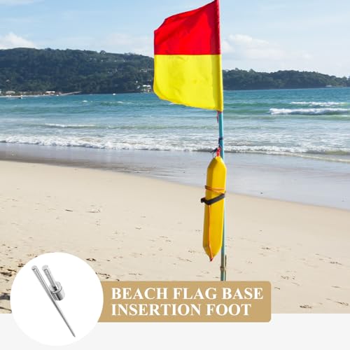 Support de drapeau de plage stable en métal pour extérieur