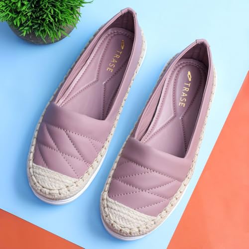 Image of TRASE Women Comfortable Loafers | Stylish Soft Slip-On Casual Flat Bellies Shoes for Women | Lightweight Footwear for Girls
