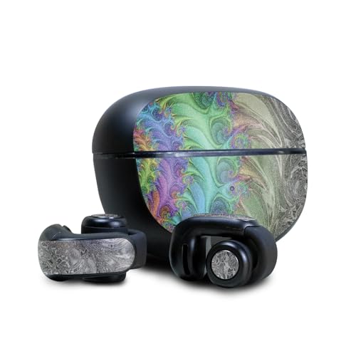 Image of Glossy Glitter Skin Compatible with Bose Ultra Open Earbuds - Tripping - Premium 3M Vinyl Protective Wrap Decal Cover - Easy to Apply | Crafted in The USA by MightySkins