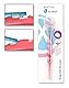 miradent Tong-Clin De Luxe Zungenreiniger pink transparent 1 Stück | zur sanften Beseitigung von Zungenbelägen und Mundgeruch | kurzes Borstenfeld | extra flach | konkav gebogene Schabfunktion