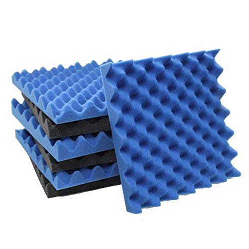 Lot de 6 boîtes à œufs en mousse acoustique charbon brique pour studio
