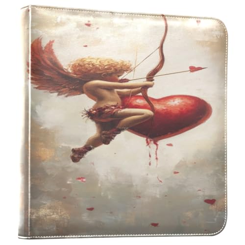 Álbum de fotos con adhesivo, álbum de recortes DIY, álbum de 3 anillos para el día de San Valentín, 40 páginas, 8x10 para recuerdos miniatura 1