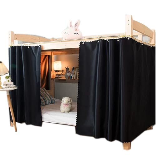 Qubanda Dorm Home Solid Thicken Bunk Blackout Bed Curtains Cloth Bed Canopy Students Single...