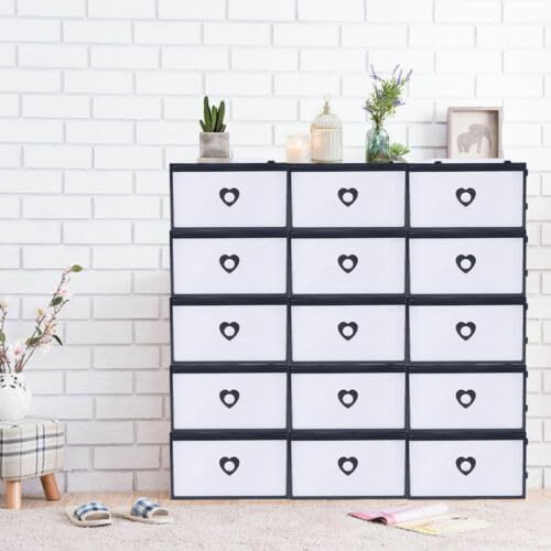 Armoire de rangement à chaussures 24 boîtes et meuble mince de couloir