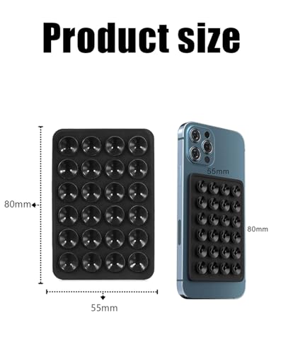 Image of 6 PCS Suction Phone Case, Phone Suction Sticker, Silicone Suction Phone Case for Hands-Free Mobile Accessory Holder Grip (6 Colors)