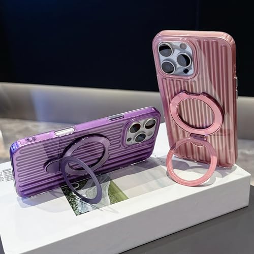 Coque iPhone 15 Plus dorée chic avec anneau mat de luxe - 2