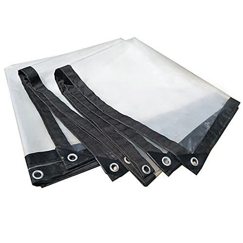 Lona impermeable transparente espesar con ojales de plastico para exterior 2