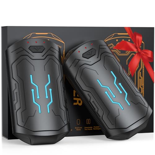 LinjunFa USB Chaufferette Main Rechargeable-2 en 1 Electrique Chauffe Main Reutilisable,6000mAh...
