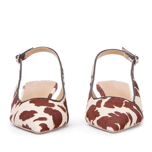 Kitten Heels for Women Slingback Pointed Toe Casual Low Heel Comfortable Dress Shoes for Date and Daily Wear4