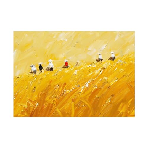 Tableau de peinture de récolte WODJEM 70x90cm sans cadre pour salon