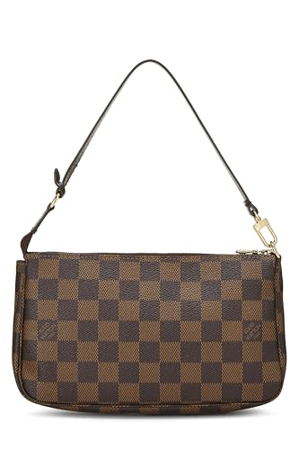Pre-Loved Damier Ebene Pochette Accessoires, Brown4