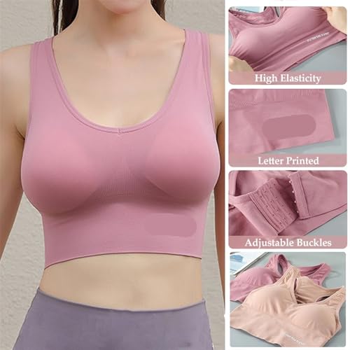 Sujetadores de Yoga para entrenar en el gym, ropa interior deportiva cómoda con letras 7