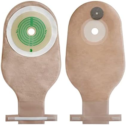 10 PCS Colostomy Bag, Ostomy Supplies, One-Piece Ostomy Bags with Aluminium Strip Closure for Ileostomy Stoma Care, Cut-to-Fit