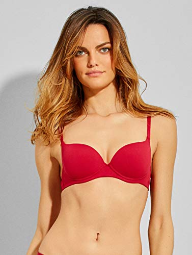 Sutiã Meia Taça Essencial, Hope, Feminino, Vermelho Persia, 46