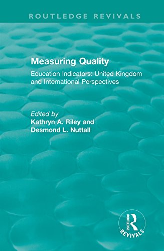 Measuring Quality: Education Indicators: United Kingdom and International Perspectives (Routledge Revivals)      1st Edition, Kindle Edition