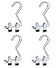 Set of 4 Adjustable Boot Hangers Clips, Laundry Hooks, Home Travel Portable
