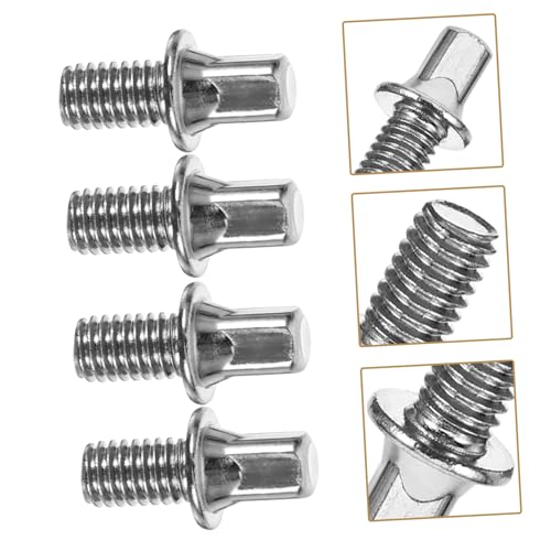 Juego de 5 tornillos para pedal de batería resistentes a la corrosión miniatura 3
