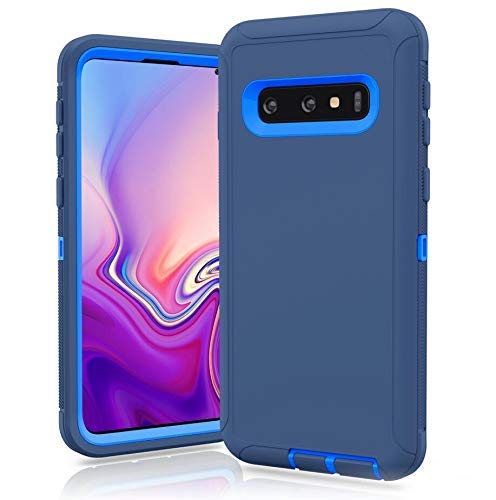 FastsunGalaxy S10 5G Defender Case, Protective Defender Shockproof Hybrid Case Dual Layer Design Hard Cover Compatible with Samsung Galaxy S10 5G (Navy Blue)