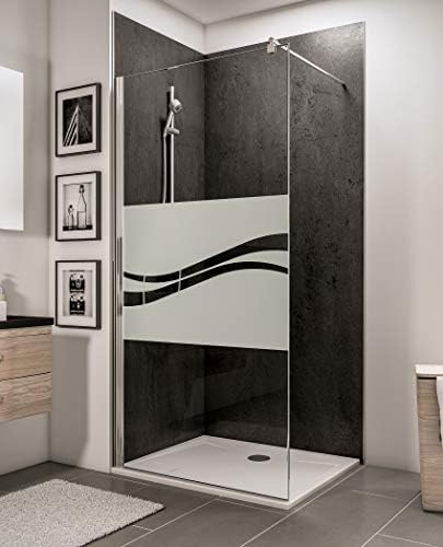 Schulte paroi de douche fixe à l’italienne 100 x 190 cm, barre 122 cm incluse, profilé aspect...