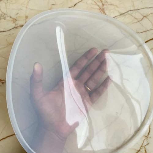 Image of R H Lifestyle Silicone Round Art Coaster Mould for Resin Art Epoxy Casting Mould Tray Photo Frame Mold Coaster 24 Inch