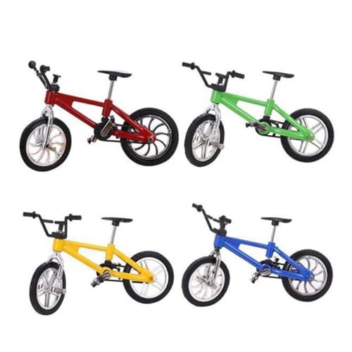 Bicicletas de dedo de aleación ifundom en miniatura escala 1:18 para colección juego de 4 piezas