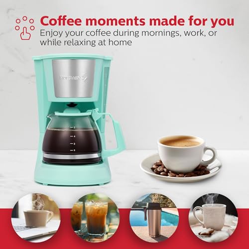 Holstein Housewares HH-0914701I 5-Cup Coffee Maker, Mint, 9.8x10x5.7 by Holstein Housewares - Image 4