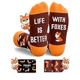 Zmart Fox Gifts - Funny Fox Socks for Women Men,...