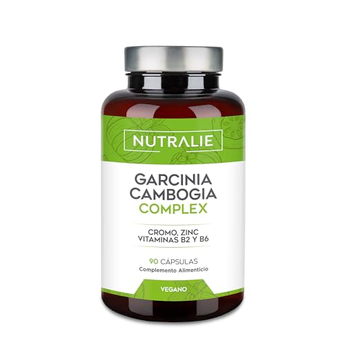 Garcinia Cambogia 2000mg - 60% HCA - Cromo Zinc B2 B6 - Para Mujer y Hombre - 90 Cápsulas Garcinia Complex Nutralie