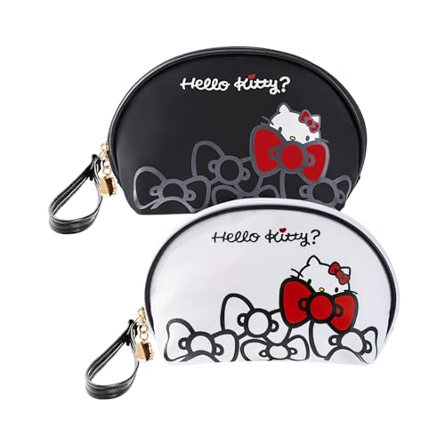 Vimanllie Travel 2PCS Cosmetic Bag Waterproof Makeup Bags Portable Toiletry Organizer Storage Bags for Women Cute Compact Small Purse for Keys Practical Storage Pouch for Girls