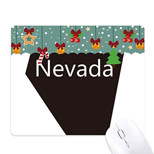 Tapis de souris en caoutchouc Nevada imprimé carte des États-Unis d'Amérique pour bureau