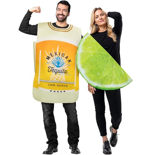 Zadin Tequila and Lime Couples Halloween Costume for Adults Funny,