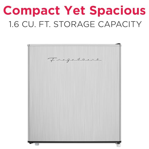 Image of Frigidaire EFR182 1.6 cu ft Stainless Steel Mini Fridge. Perfect for Home or The Office. Platinum Series, 1.8