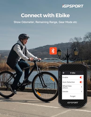Image of iGPSPORT BSC300T Wireless Bike Computer GPS, Touchscreen Offline MAP Navigation Off Course Warning Compatible with Insta 360, for Ebike Road Bike MTB