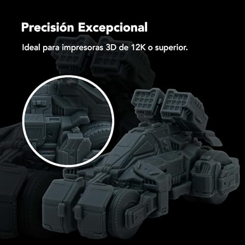 Resina Phrozen Aqua Hyperfine 12K+ para Impresoras 3D LCD - Alta Precisión y Calidad de Impresión - Gris (1kg) - Fernando Cortés
