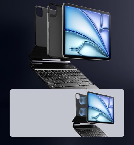 Coque clavier iPad Air 11 2024 magnétique détachable multi-angle