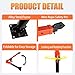 12V 5000Lbs Electric Pickup Truck Crane, 2600 Lbs Folding Jib Crane with Hitch Mounted Winch, Carbon Steel Truck-Mounted Bed Crane, 360° Swivel for Lifting Goods in Construction, Factory