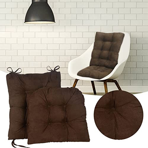 Tunkence Office Chair Pads Seat Cushion For Truck Rocking Chair Cushions Set Rocking Chair Pads With Ties Soft Thicken Seat Pads Cushion Pillow For Indoor Office Home Rocking Chairs #TOP6