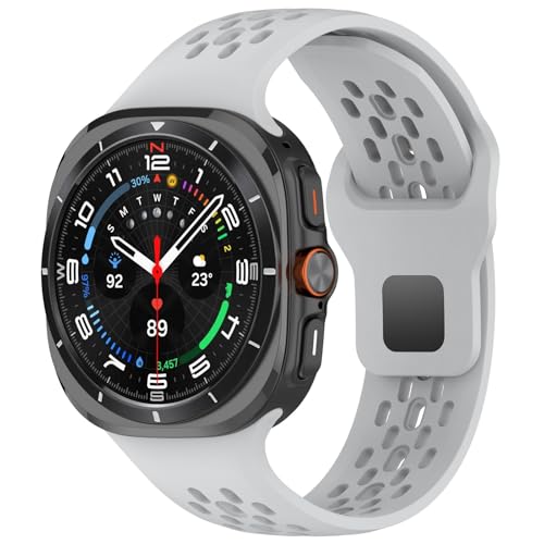 Bande silicone respirante Samsung Galaxy Watch 7 Ultra 47mm bracelet sans lacune