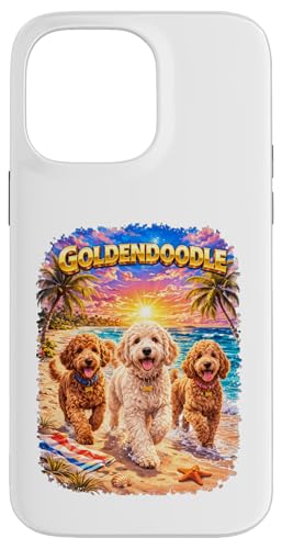 Goldendoodle �r�[�` �ʔ��� �� �q�� ���l �g���s�J�� �T���Z�b�g �X�}�z�P�[�X iPhone 14 Pro Max �p