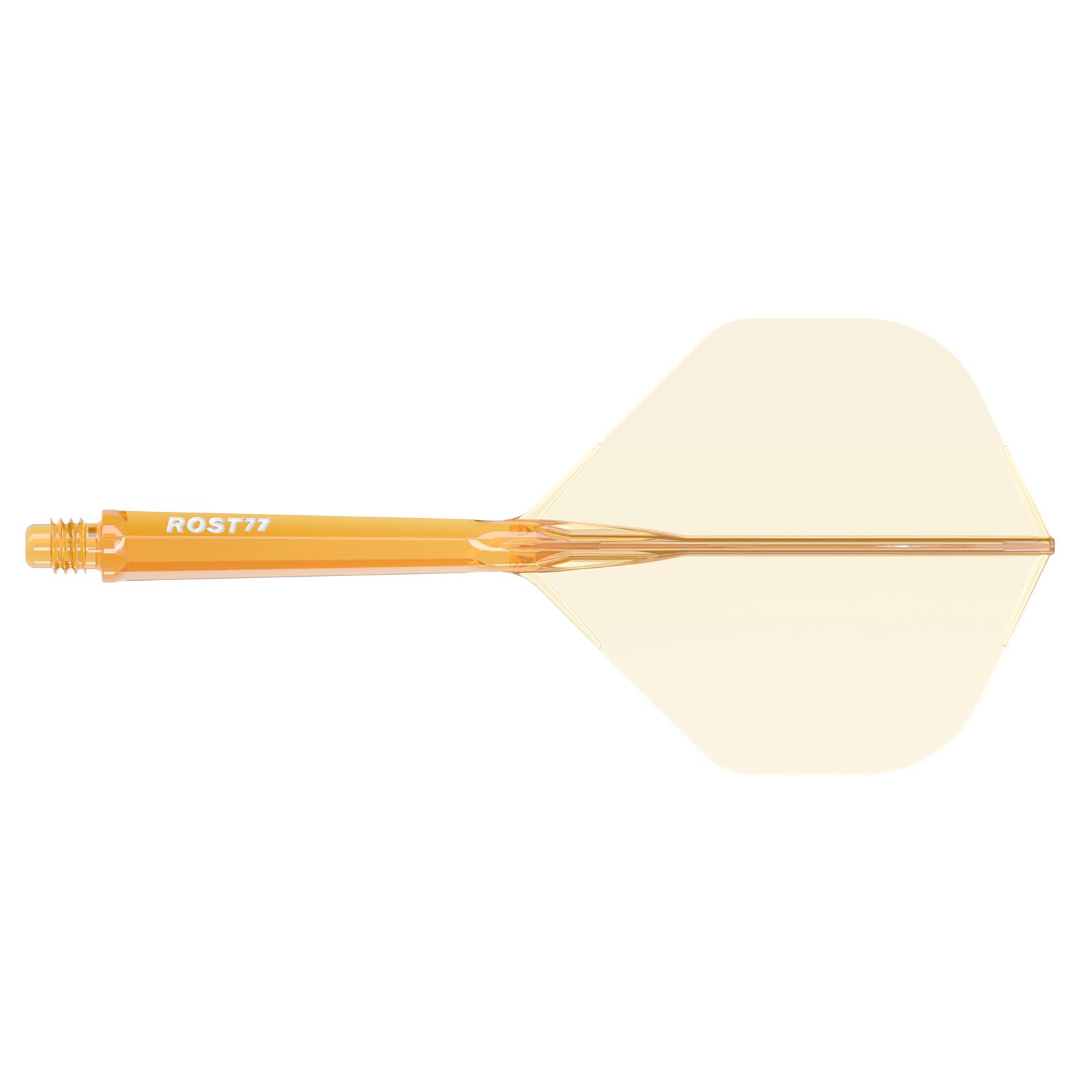 CUESOUL ROST 77 Integrated Dart Shaft and Flight,Big Standard Shape,Set of 3(clear color series)