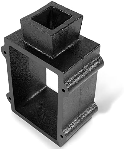 Deecaray Black Cast Iron Flask Mold Holder 2 Pieces, Suitable for Sand Casting Metal, Jewelry and Casting Tools