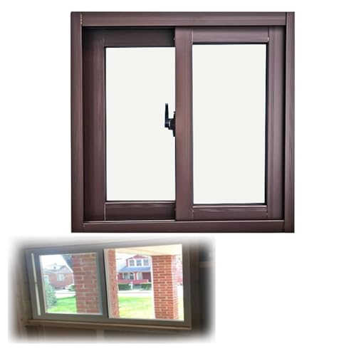 Finestra scorrevole in alluminio per bagno con schermoorizzontale 30 x