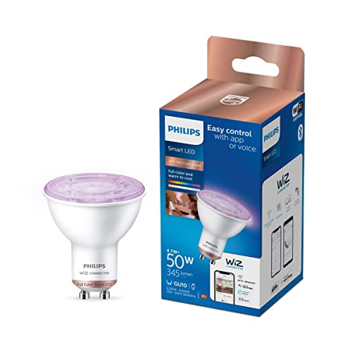 BOMBILLA LED GU10 4,7W FULL COLORS WIFI 345lm PHILIPS WIZ