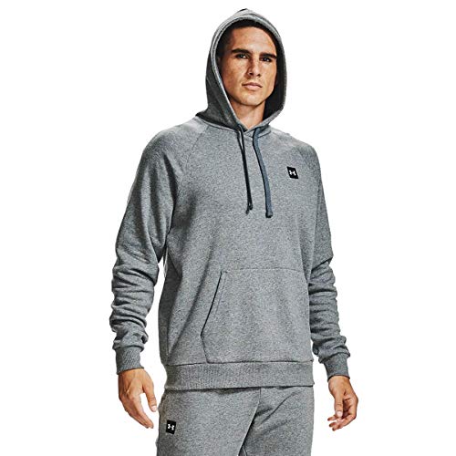 Under Armour Uomo Rival Misto Cotone Raglan Leggero Felpa con Cappuccio