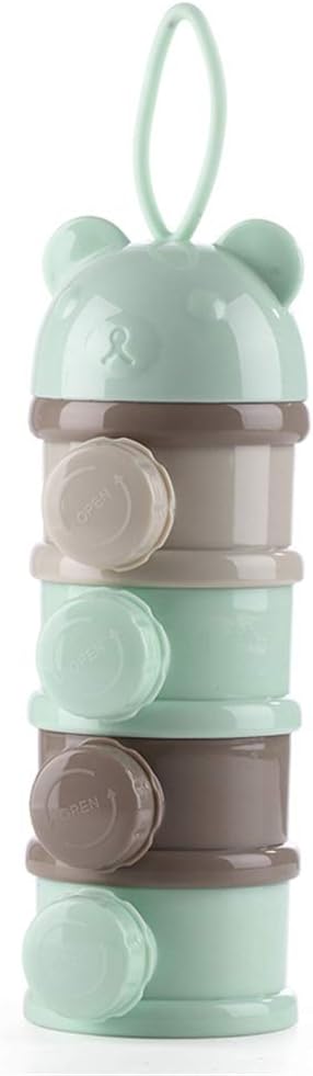 Gogo Go Boite Doseuse A Poudre De Lait Bebe Alimentaire Separable L Unite Plein Air 4 Compartiments Empilable Vert Amazon Fr Bebe Et Puericulture